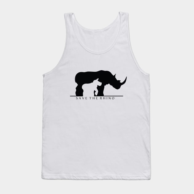 Save The Rhino Tank Top by SakuraDragon